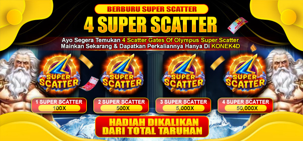 BERBURU SUPER SCATTER KONEK4D MIN DEPO 10K